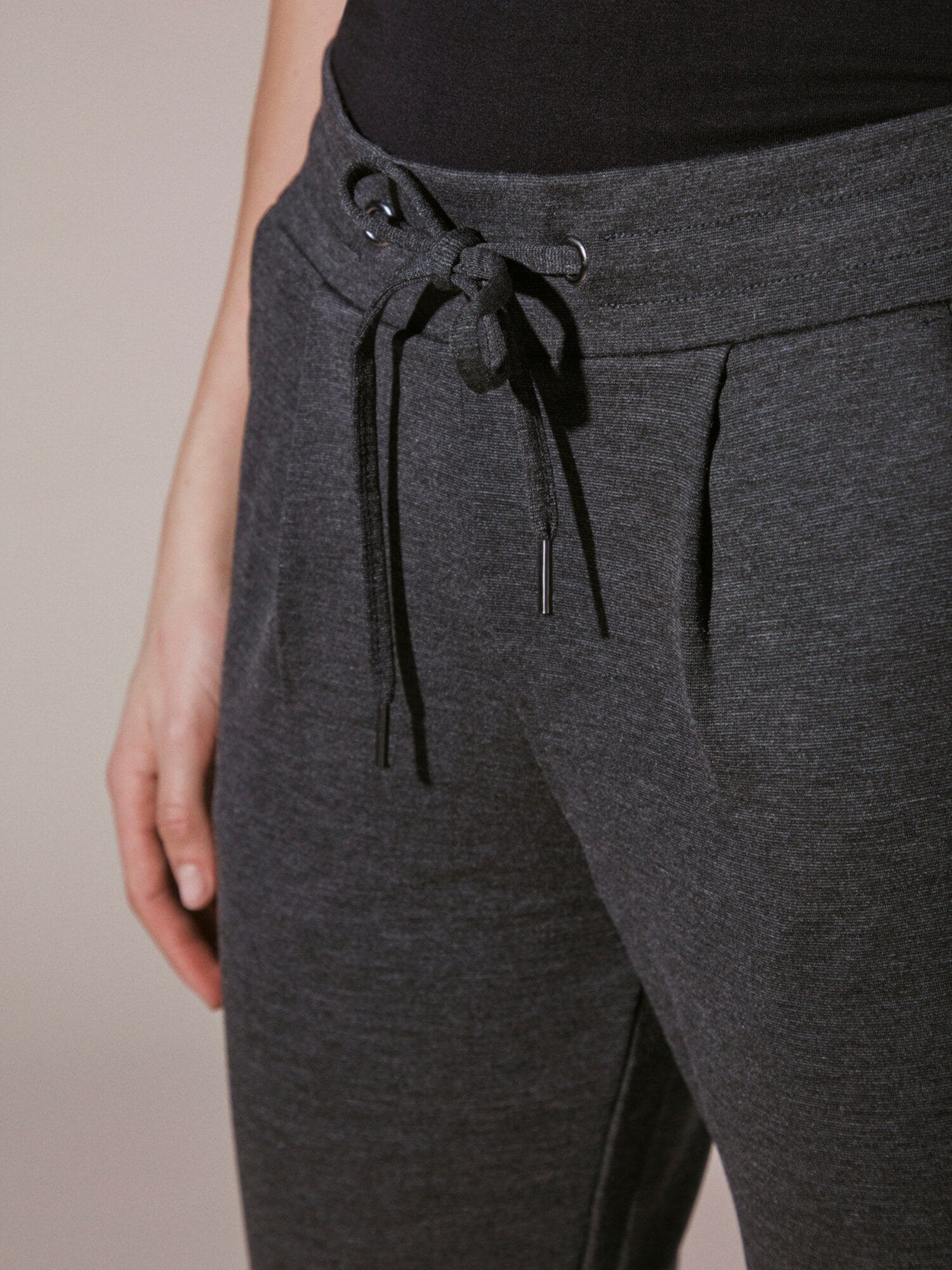 ICHI Kate Buks Dark Grey Melange Long