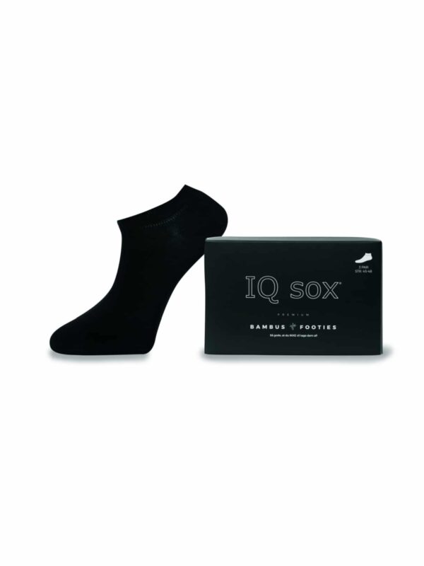 IQ Sox Bambus Footies 3-pack Saphire Black