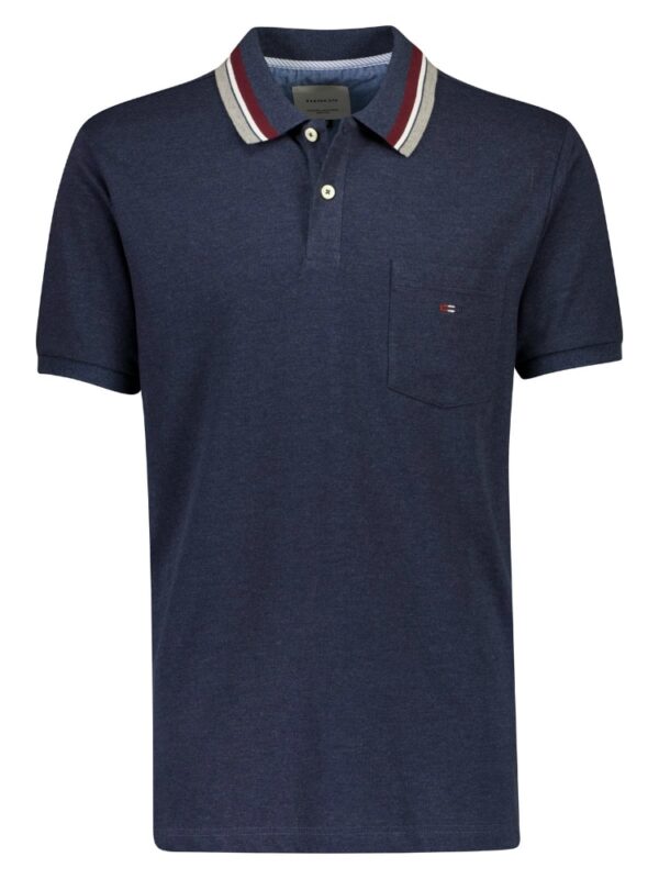 Bison Stretch Polo Indigo Mel