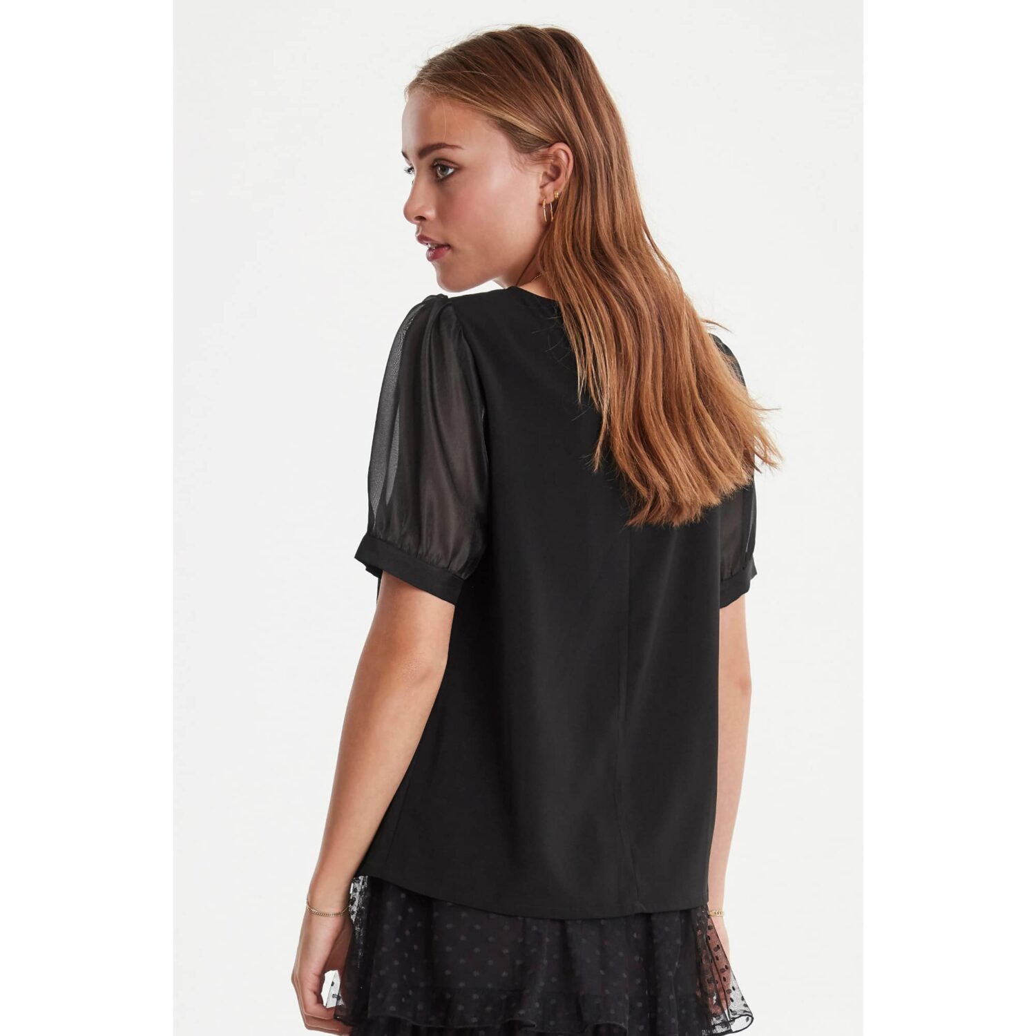 ICHI IXLUI SS Blouse Black