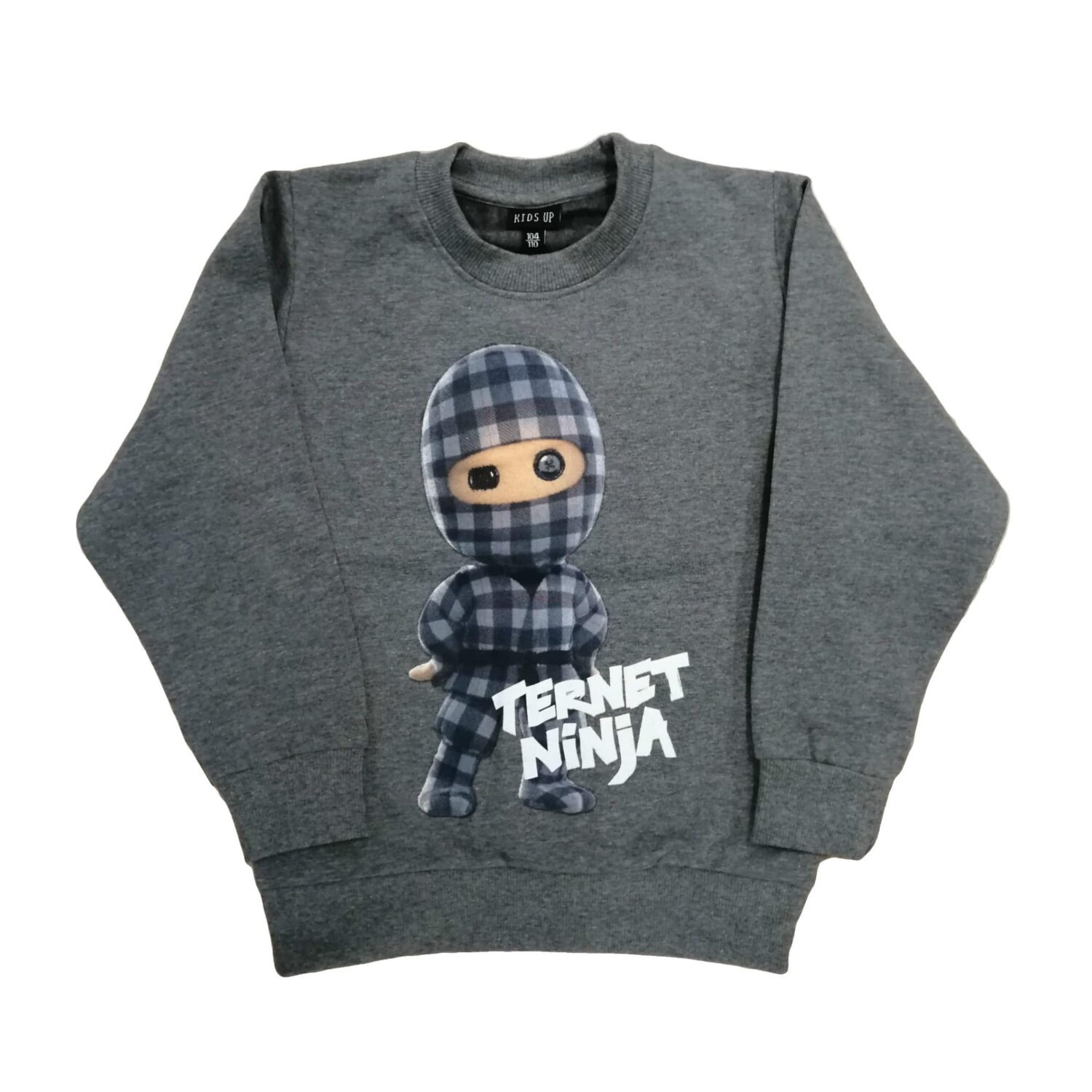Kids Up Ternet Ninja Sweatshirt Grey