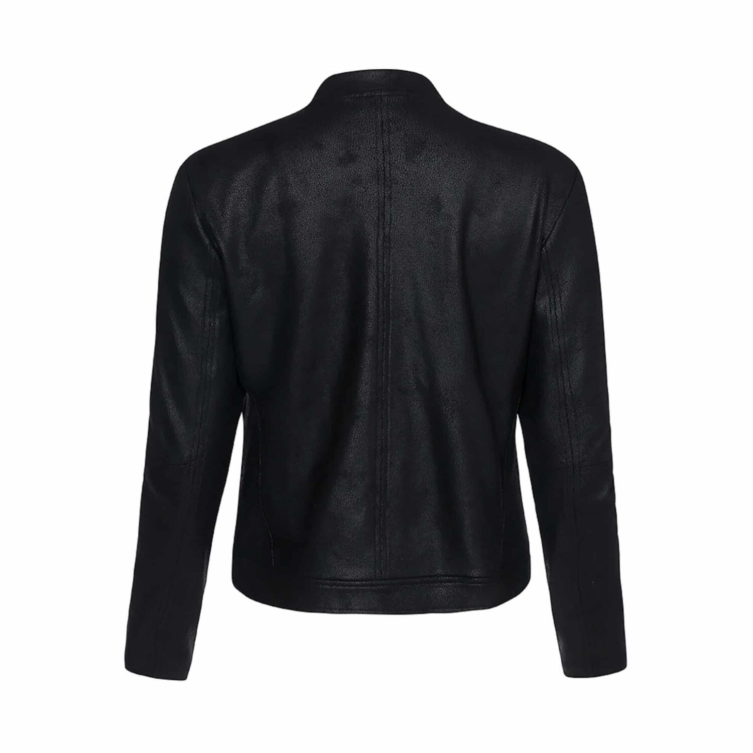 One Two Luxzuz Maise Coated Suede Jacket Black