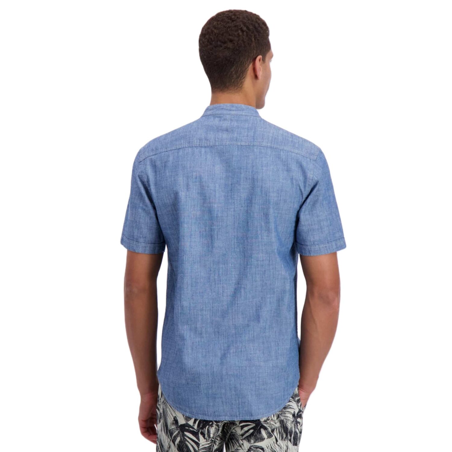 Lindbergh Skjorte Mandarin Collar Denim