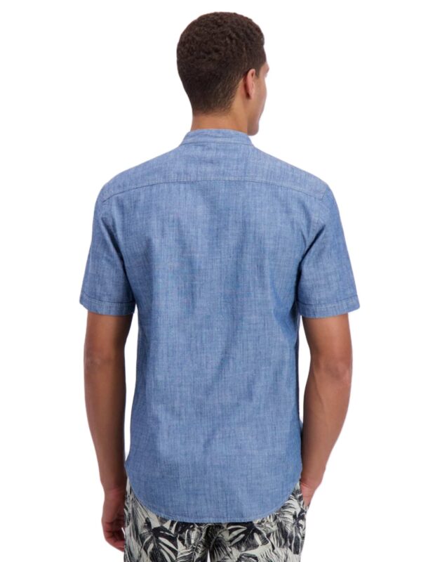 Lindbergh Skjorte Mandarin Collar Denim