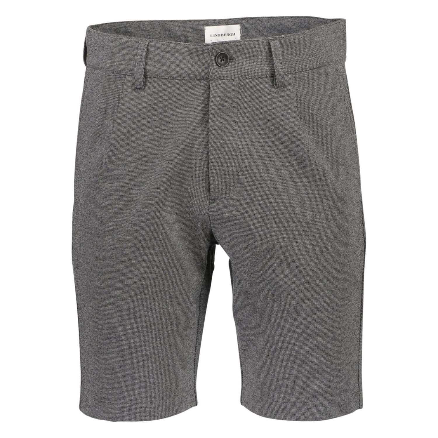 Lindbergh White Pleated Shorts Grey Mix