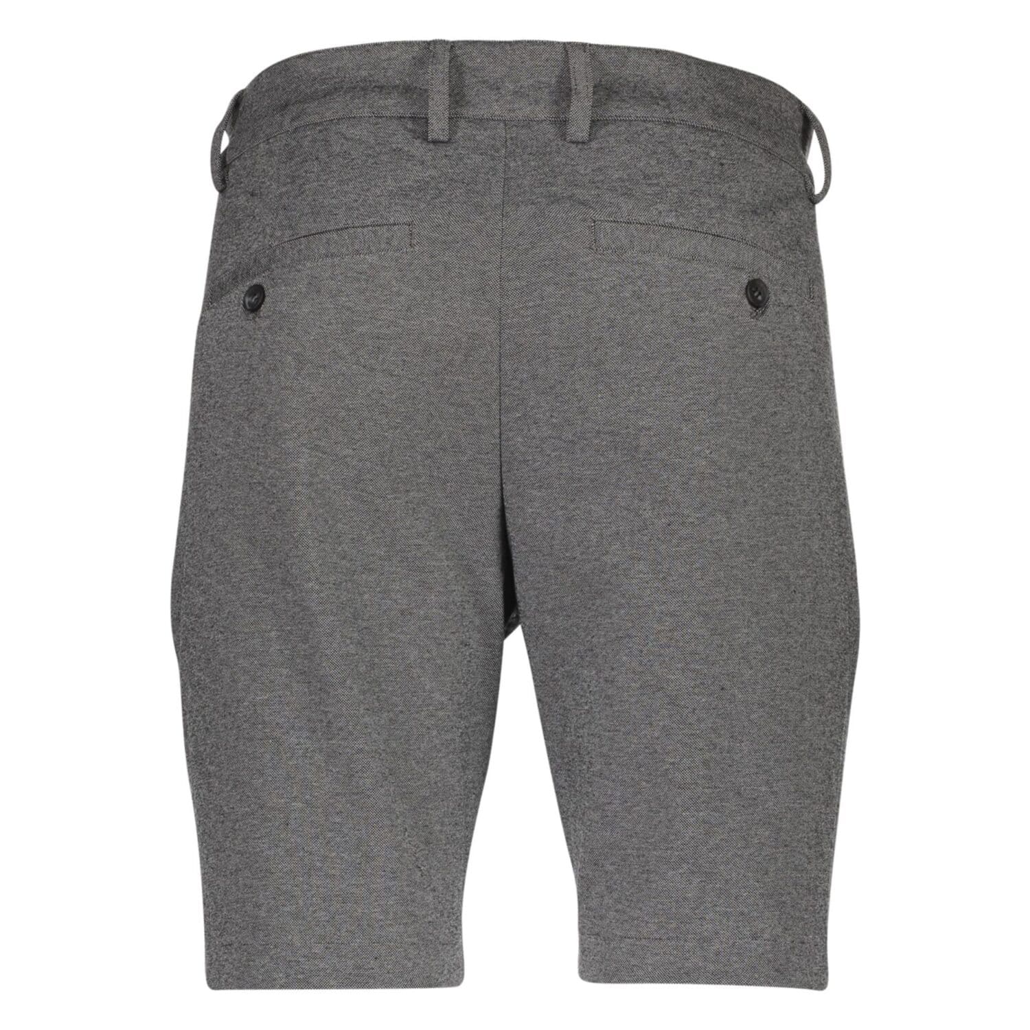 Lindbergh White Pleated Shorts Grey Mix