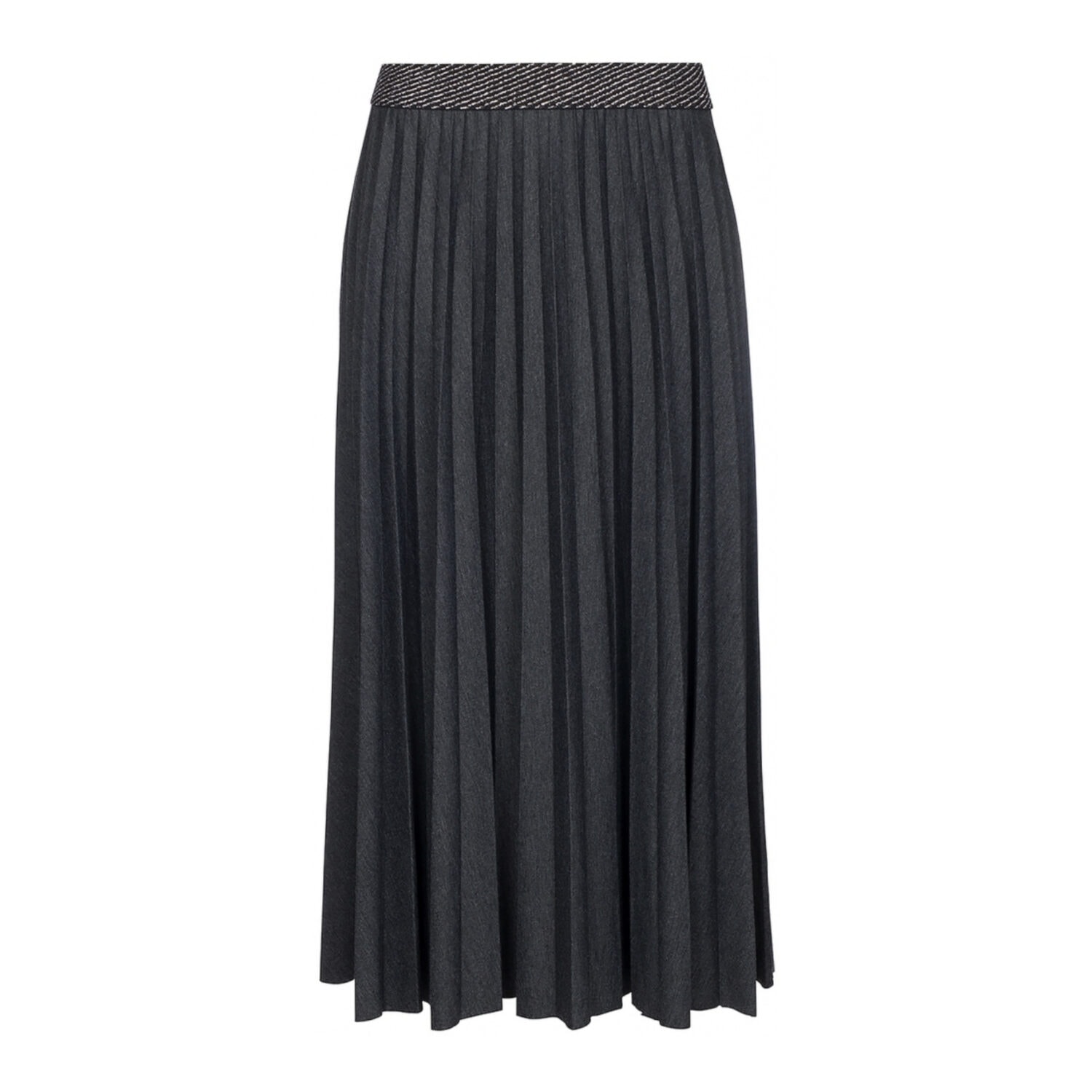One Two Luxzuz Madalena Nederdel Dark Grey Melange