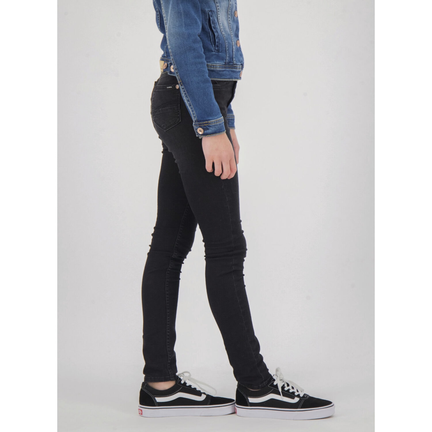Garcia Pige Rianna Superslim Jeans Coal Denim - Rinsed