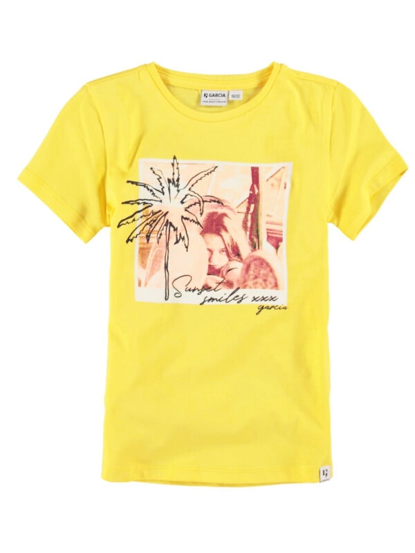 Garcia Pige T-shirt P04401 Fire Yellow