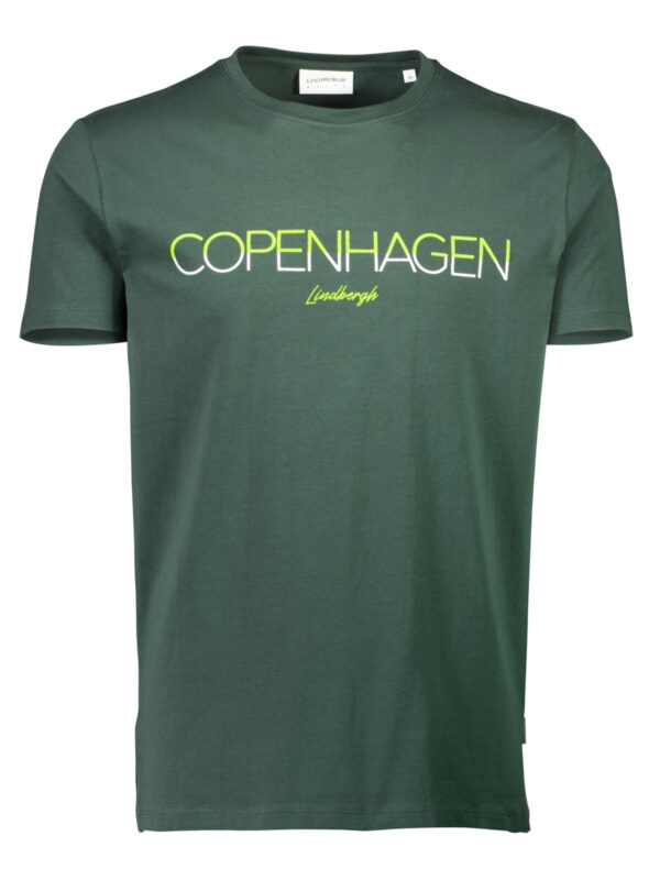Lindbergh White Copenhagen T-shirt Green