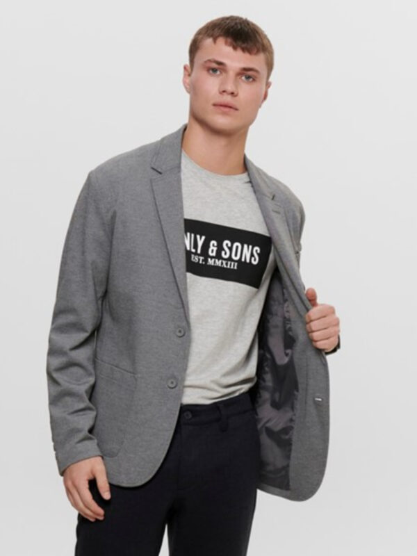 Only & Sons Mark Performance Blazer Lysegrå