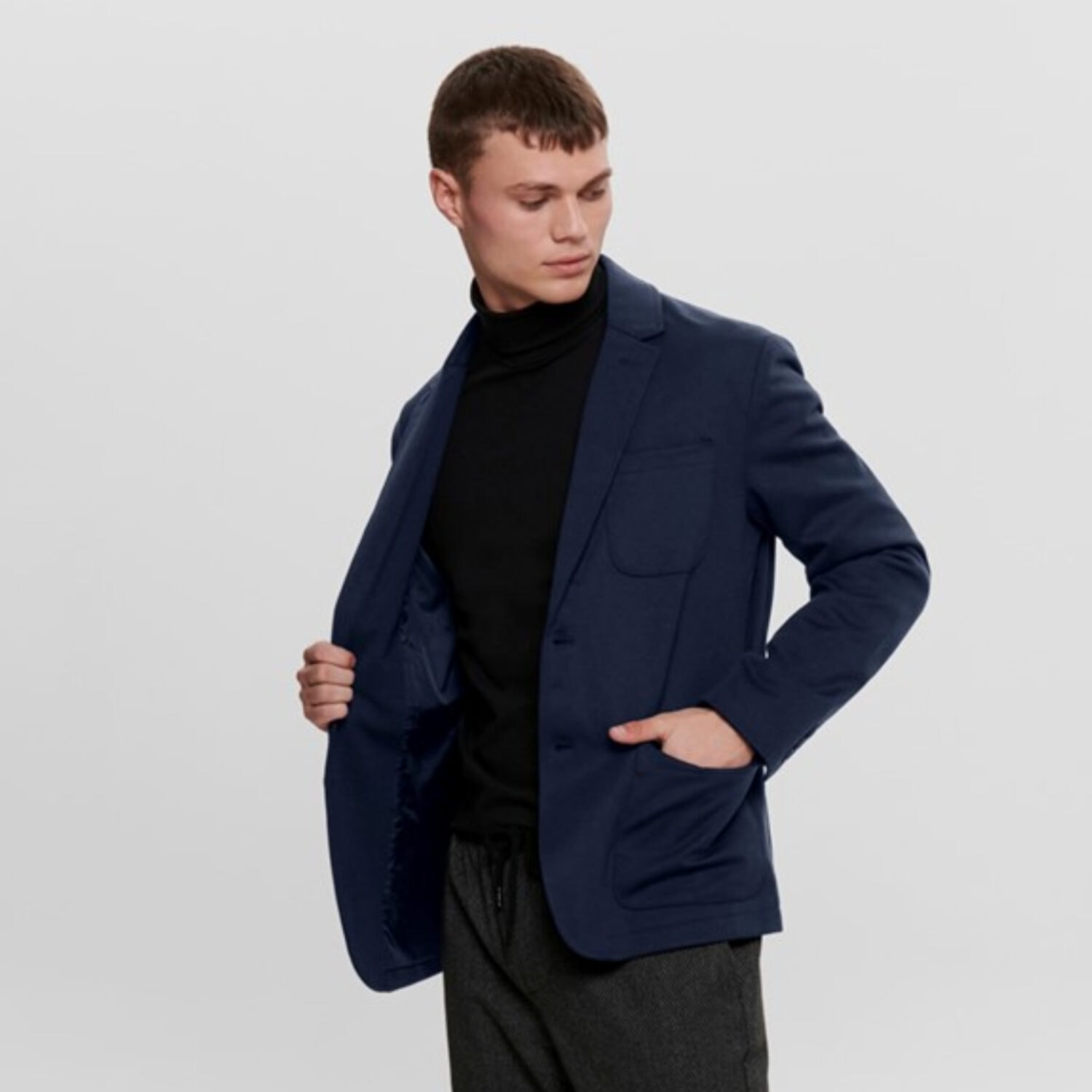 Only & Sons Mark Performance Blazer Navy