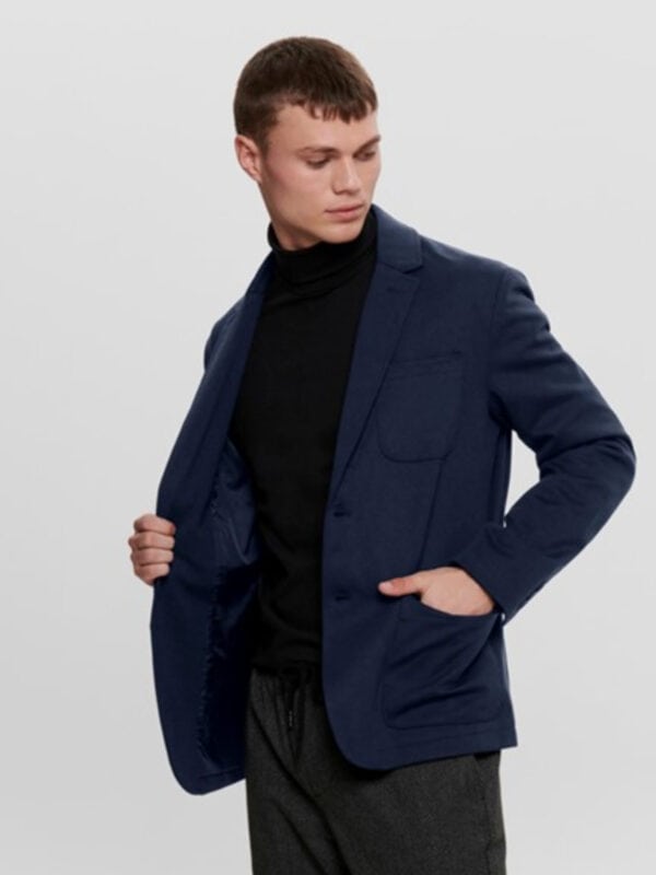 Only & Sons Mark Performance Blazer Navy