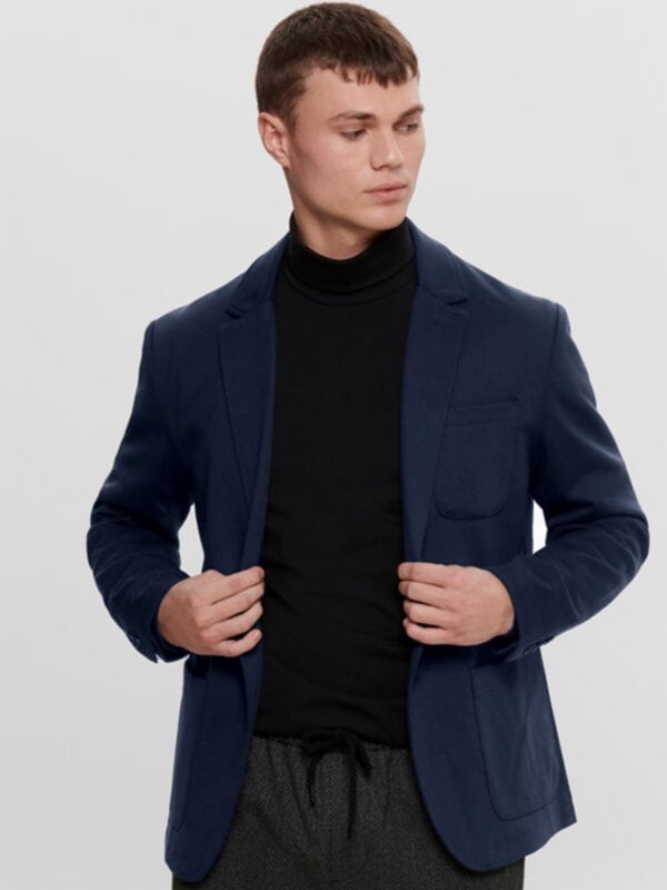 Only & Sons Mark Performance Blazer Navy