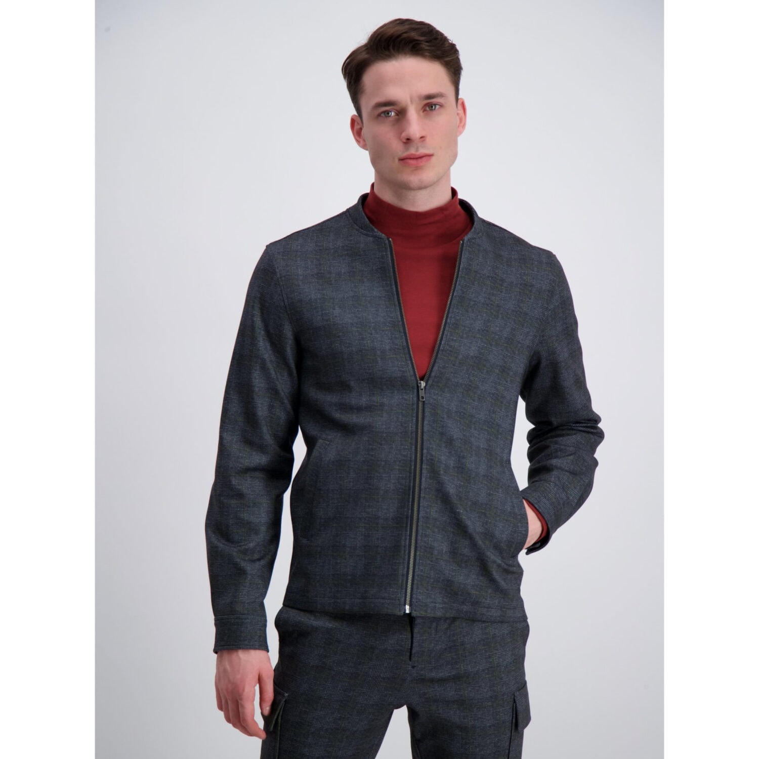 Lindbergh Overshirt Jakke Grey Check