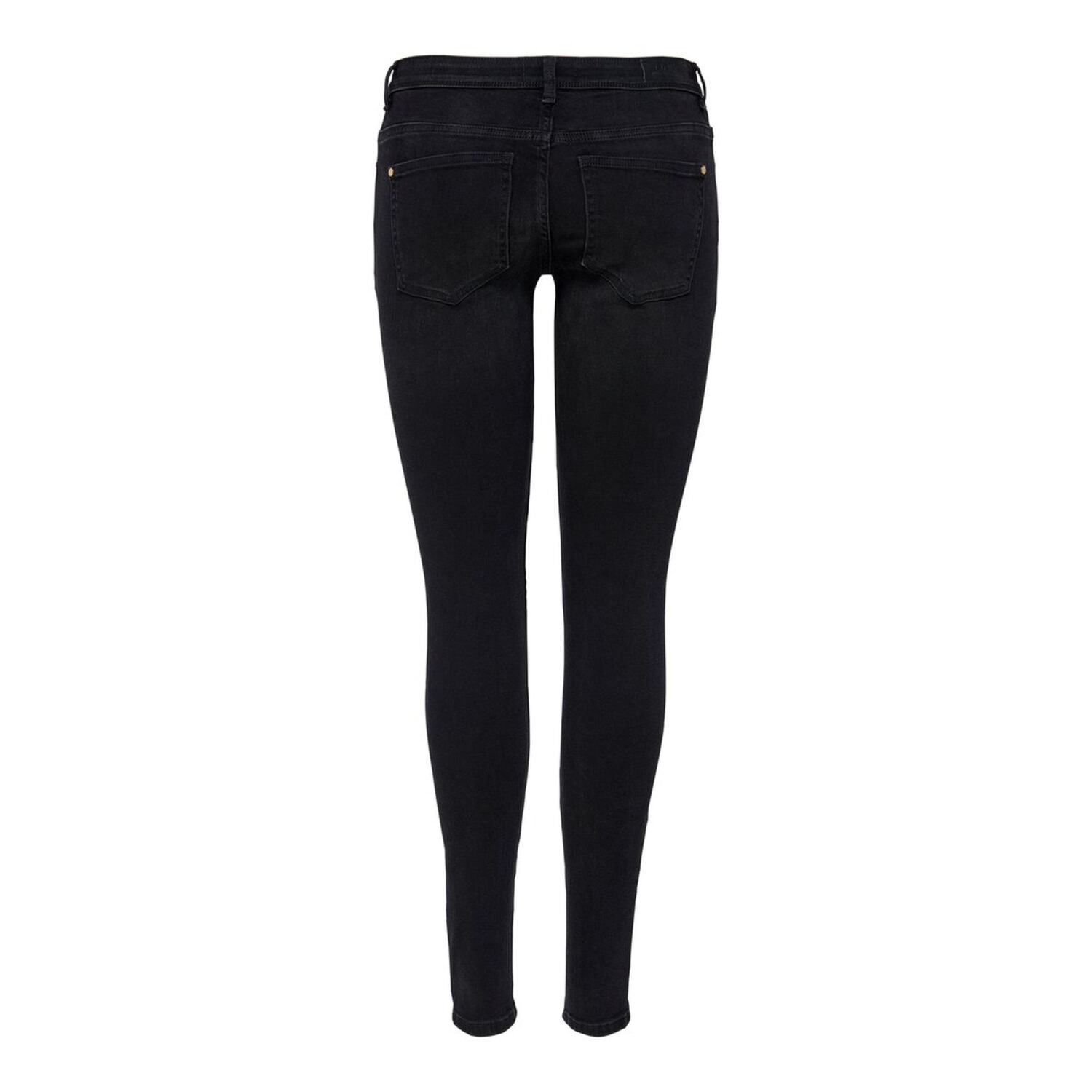 Only ONLISA4 LIFE REG ZIP SKINNY FIT JEANS Black Denim
