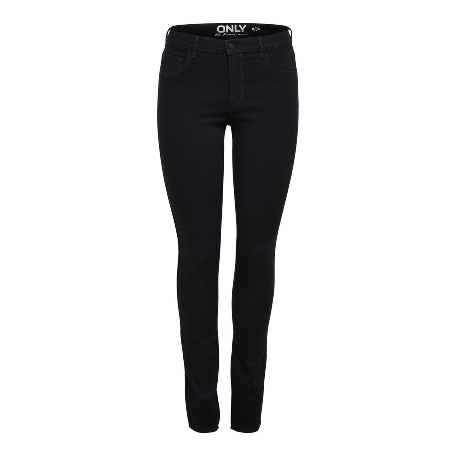 Only ONLRAIN REG SKINNY FIT JEANS Black Denim