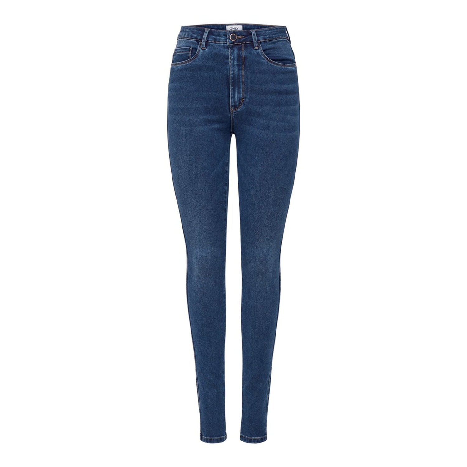 Only Royal Life High Skinny Jeans Dark Blue Denim