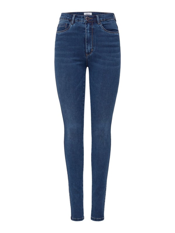 Only Royal Life High Skinny Jeans Dark Blue Denim