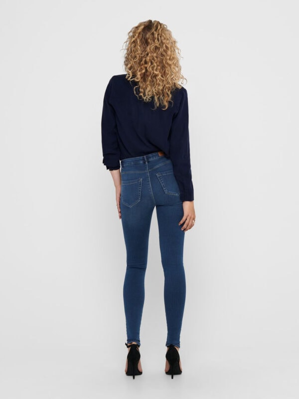 Only Royal Life High Skinny Jeans Dark Blue Denim