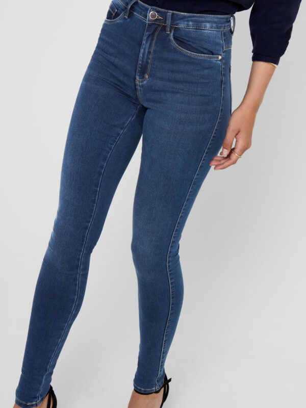 Only Royal Life High Skinny Jeans Dark Blue Denim
