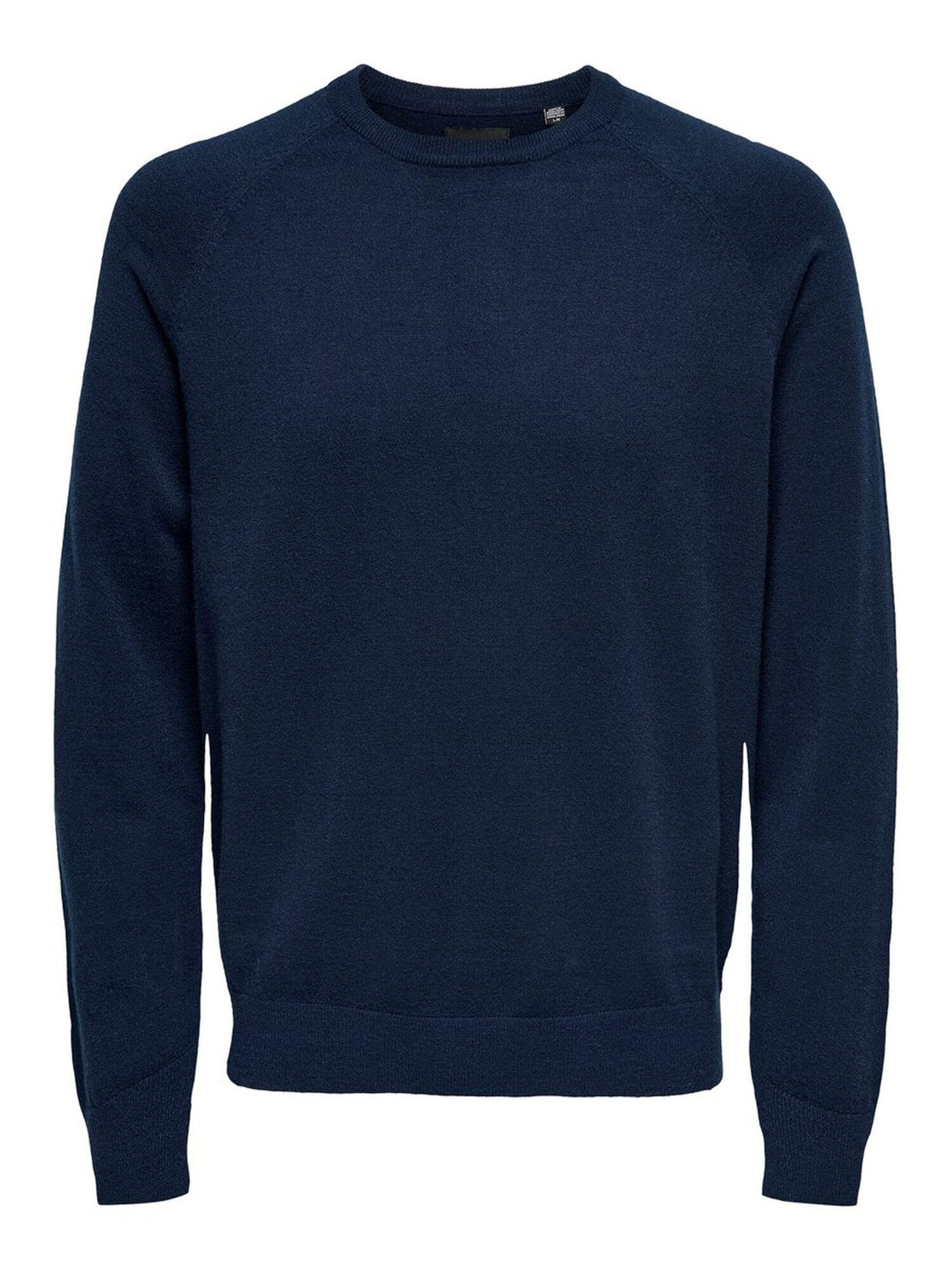 Only & Sons Mikkel 12 Soft Crew Raglan Knit Dress Blues