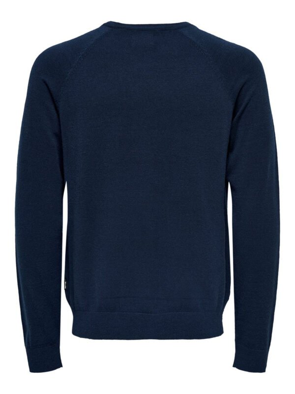 Only & Sons Mikkel 12 Soft Crew Raglan Knit Dress Blues