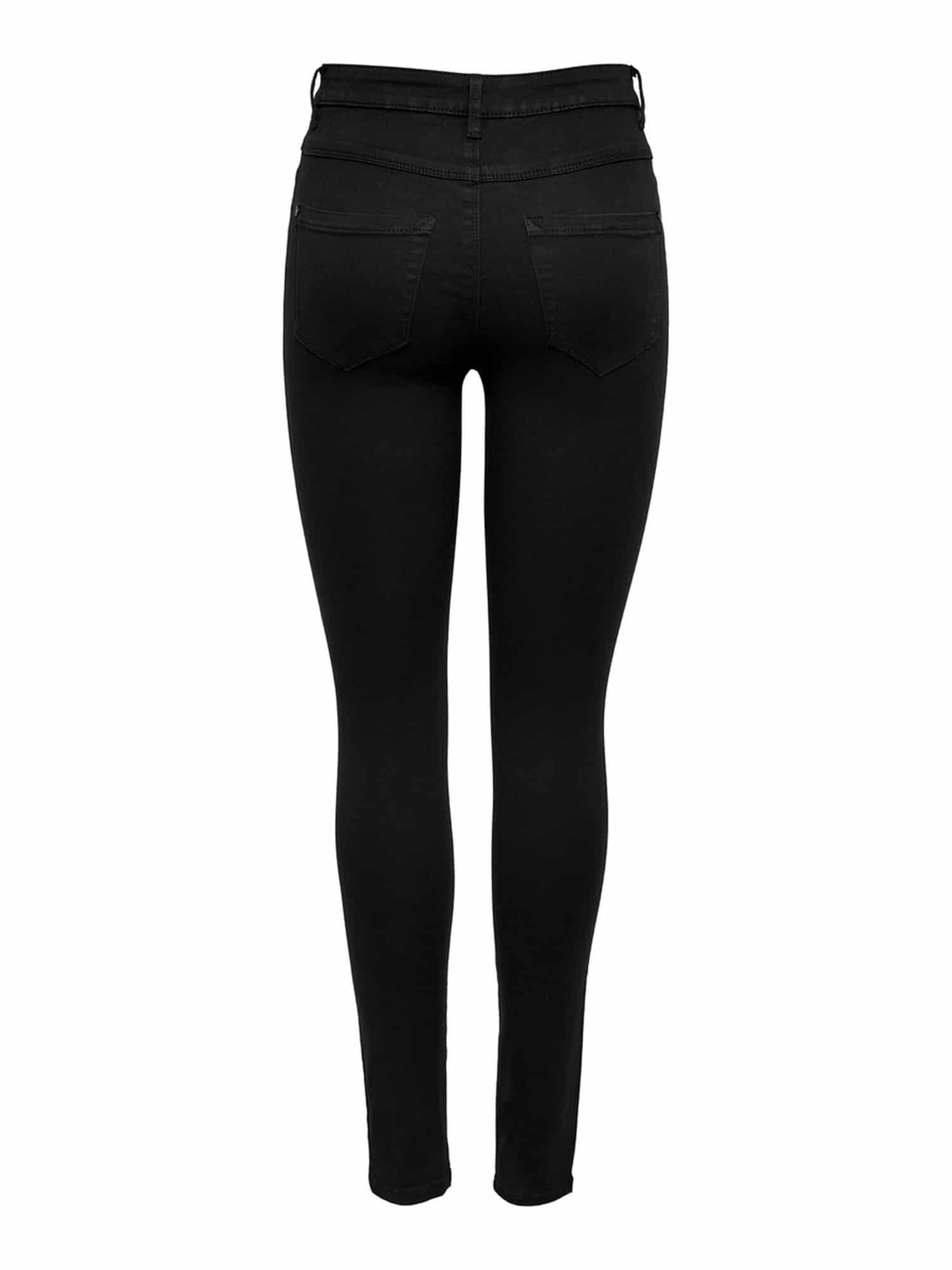 Only Royal Life High Skinny Jeans Black