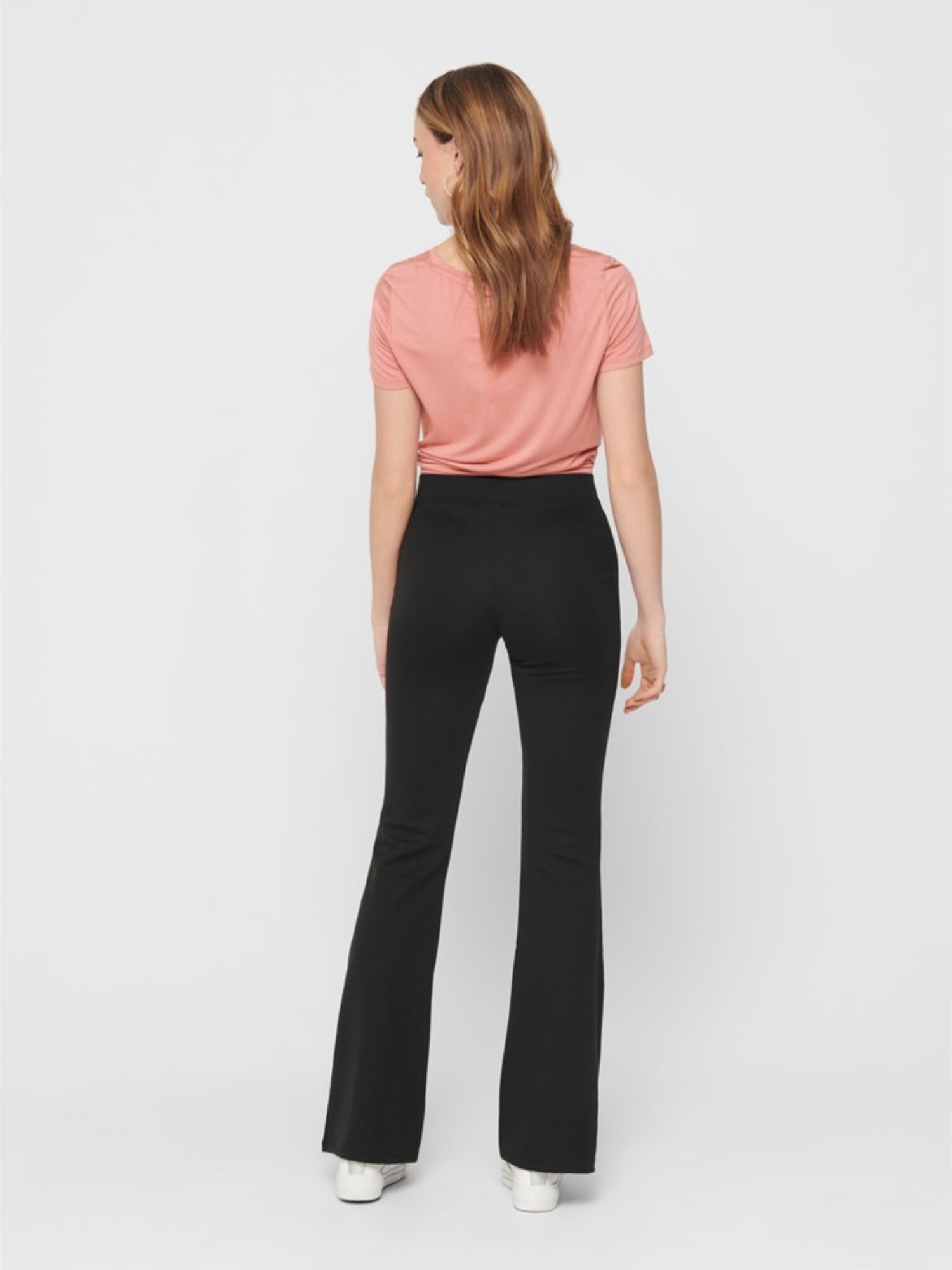 Only FEVER STRETCH FLAIRED PANTS Black