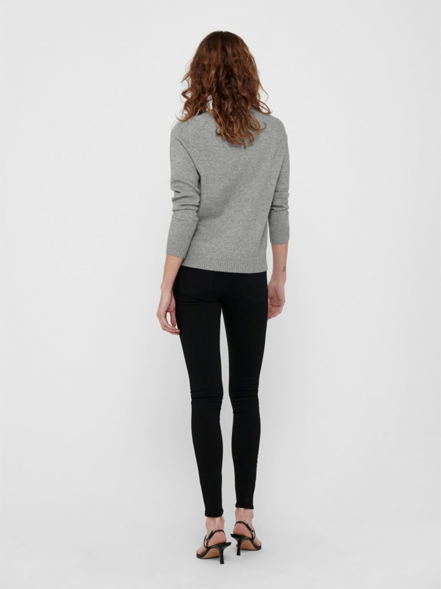 Only Lesly Kings Pullover MEDIUM GREY MELANGE