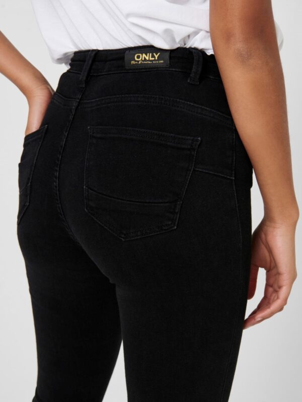 Only Power Life Mid Push Up Skinny Jeans Black