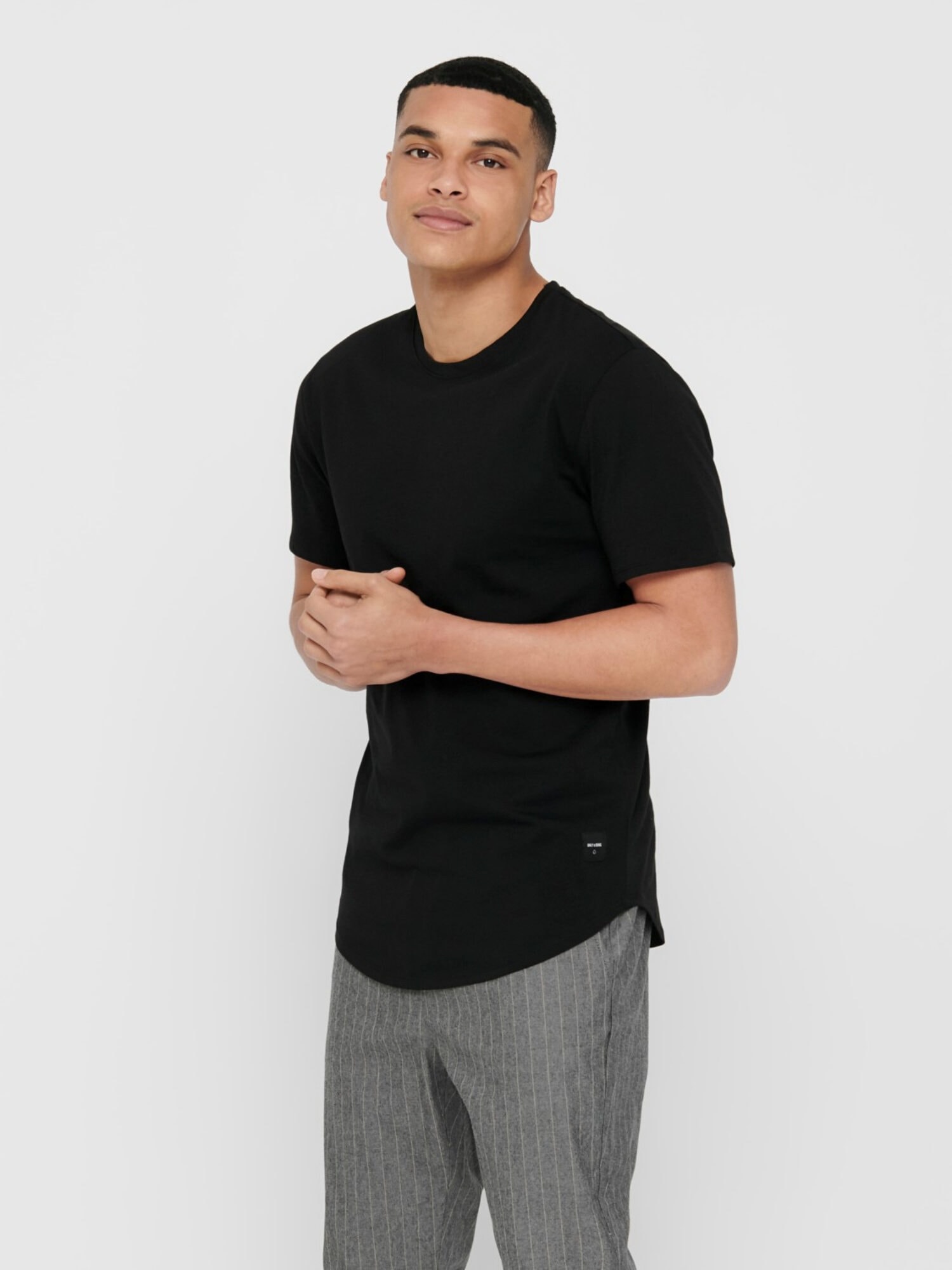 Only & Sons Matt Life Longy SS Tee Black