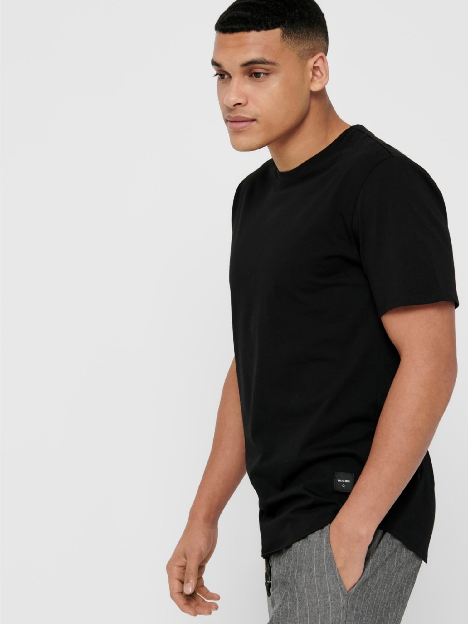 Only & Sons Matt Life Longy SS Tee Black