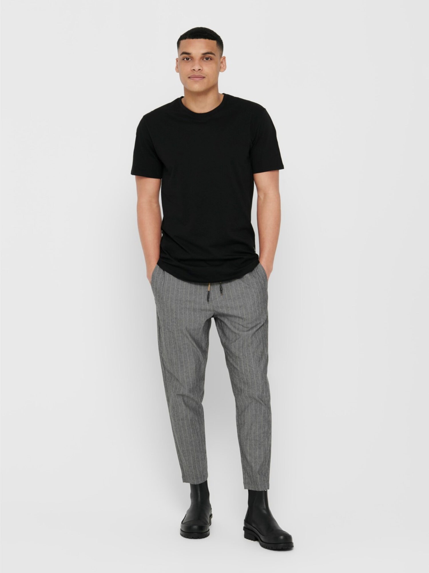 Only & Sons Matt Life Longy SS Tee Black