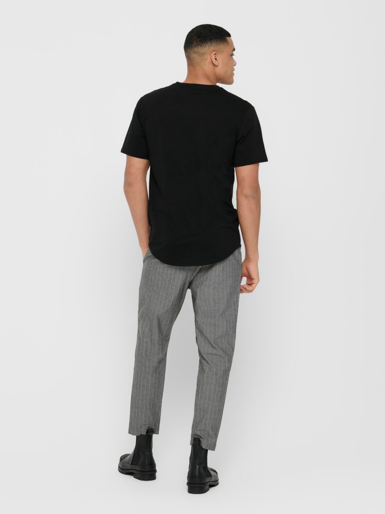 Only & Sons Matt Life Longy SS Tee Black