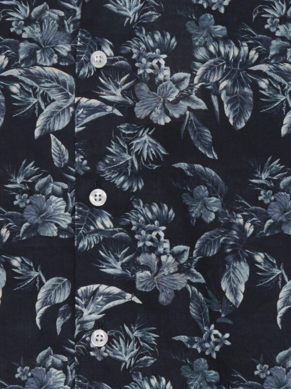 Casual Friday Anton CC Flower Printed Cuba Skjorte Navy Blazer