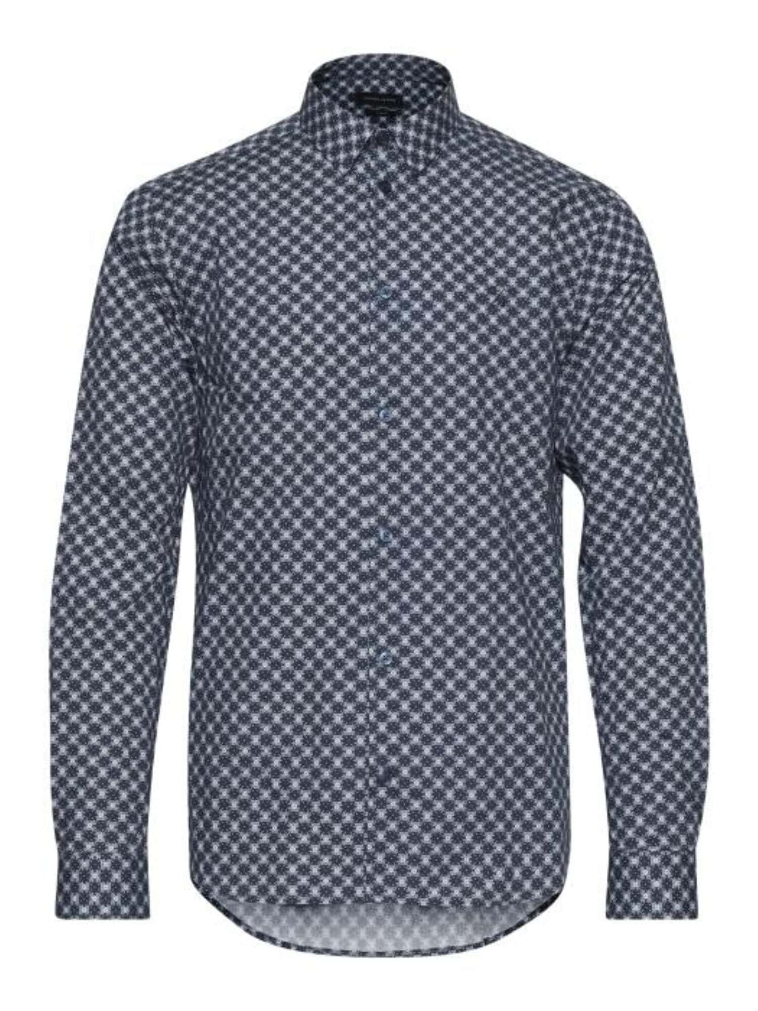 Casual Friday Arthur BU Flower Print Skjorte Navy Blazer