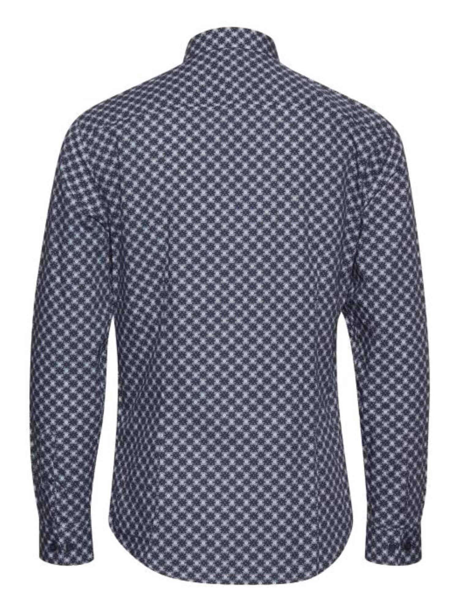 Casual Friday Arthur BU Flower Print Skjorte Navy Blazer