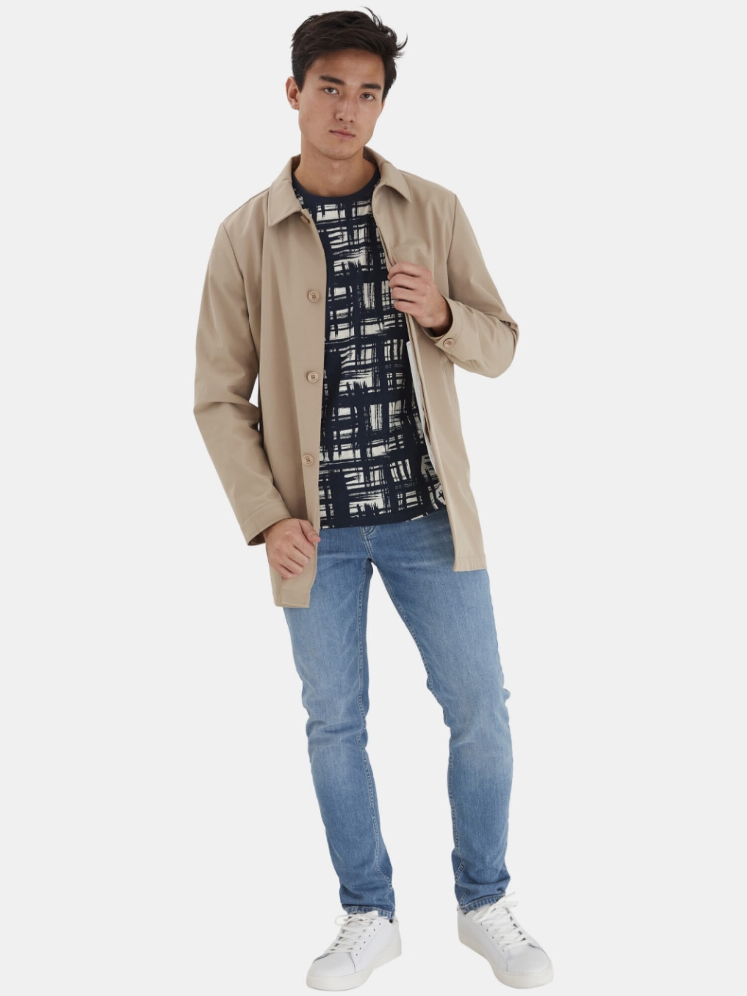 Casual Friday Oakland Mac Jakke Silver Mink
