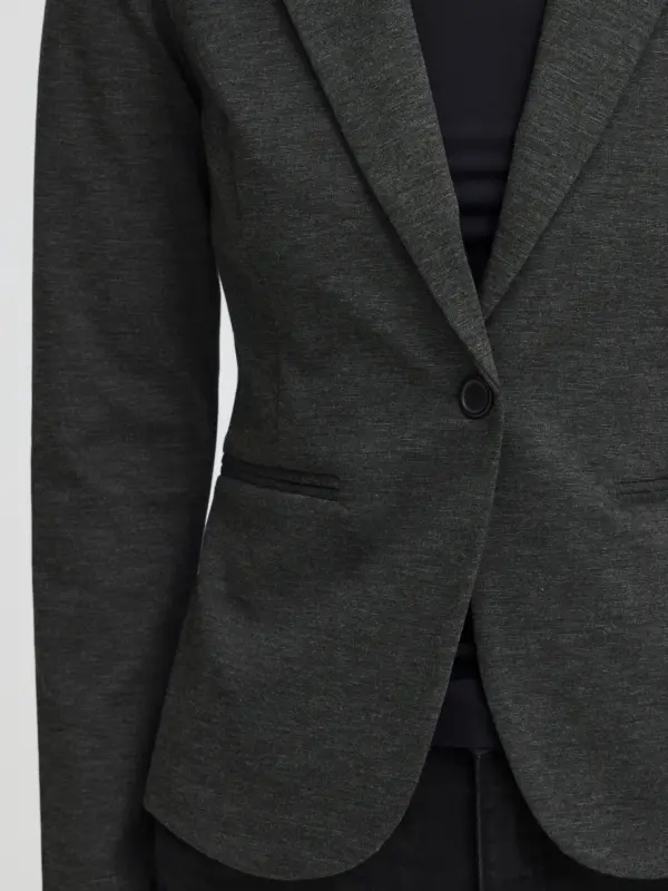 ICHI Kate Blazer Dark Grey Melange