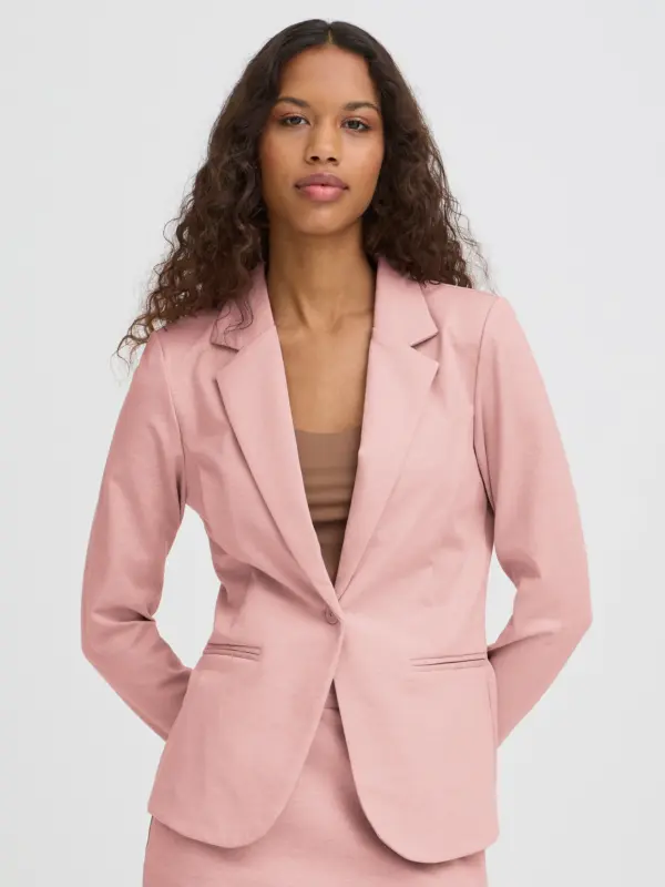 ICHI Kate Blazer Rose Smoke Melange