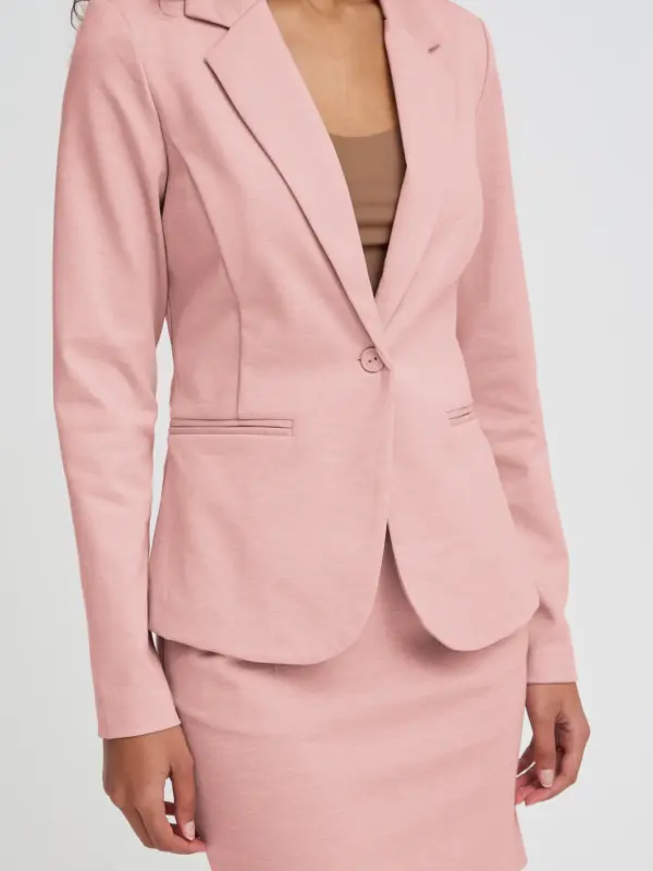 ICHI Kate Blazer Rose Smoke Melange