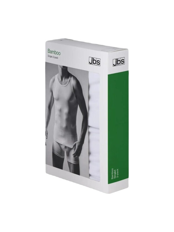 JBS Bambus Undertrøje 2-pack 180-1-1 Hvid