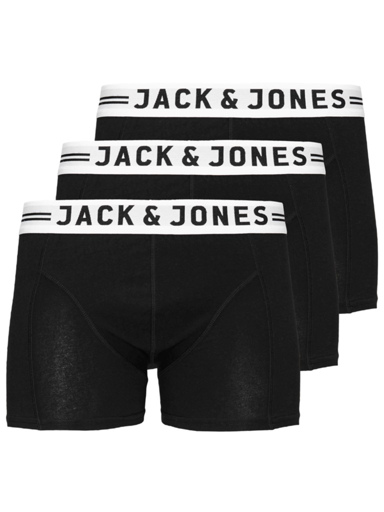 absolutte band Mariner Jack & Jones Junior 3-pack Drenge Boxershorts Black - Tøjkurven
