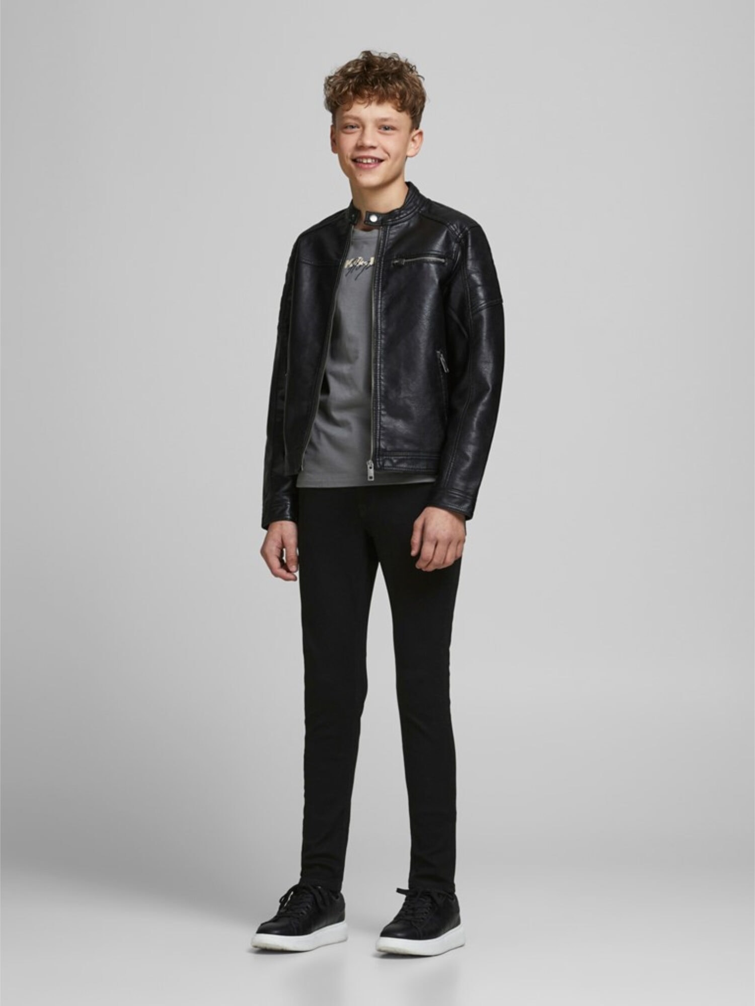 Jack & Jones Junior Liam Skinny Fit Jeans Black