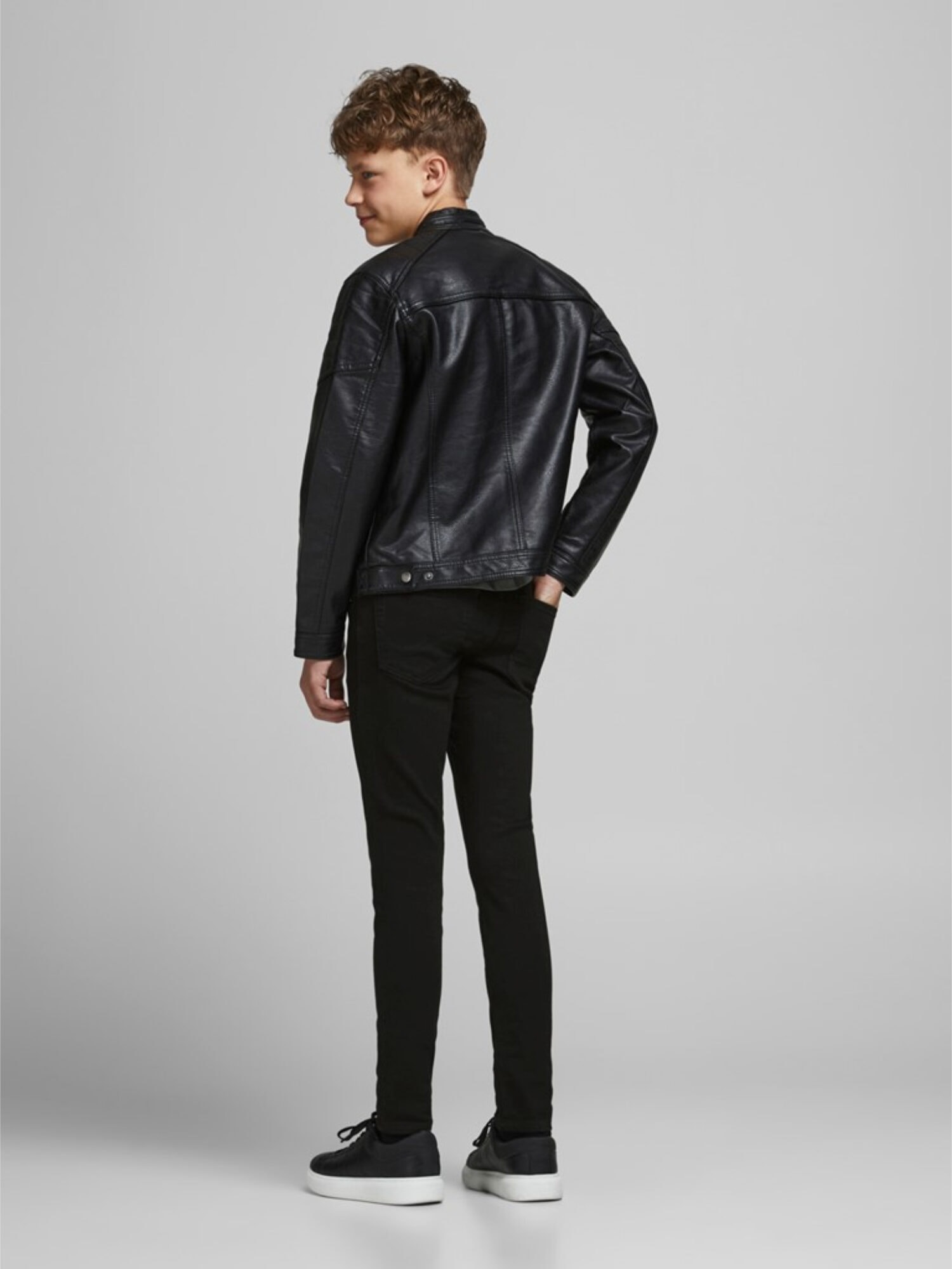 Jack & Jones Junior Liam Skinny Fit Jeans Black