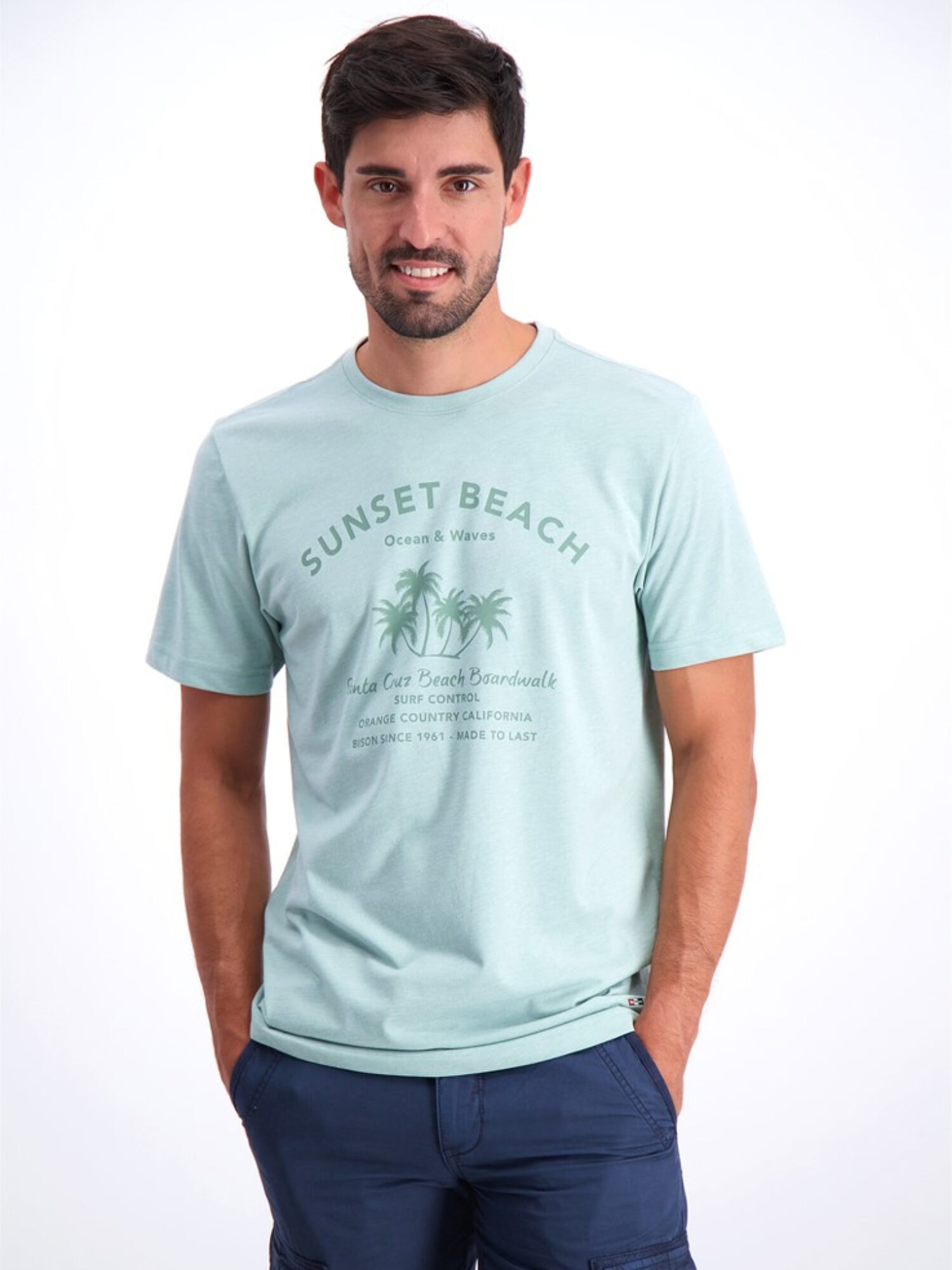 Bison T-shirt 80-400013 Green