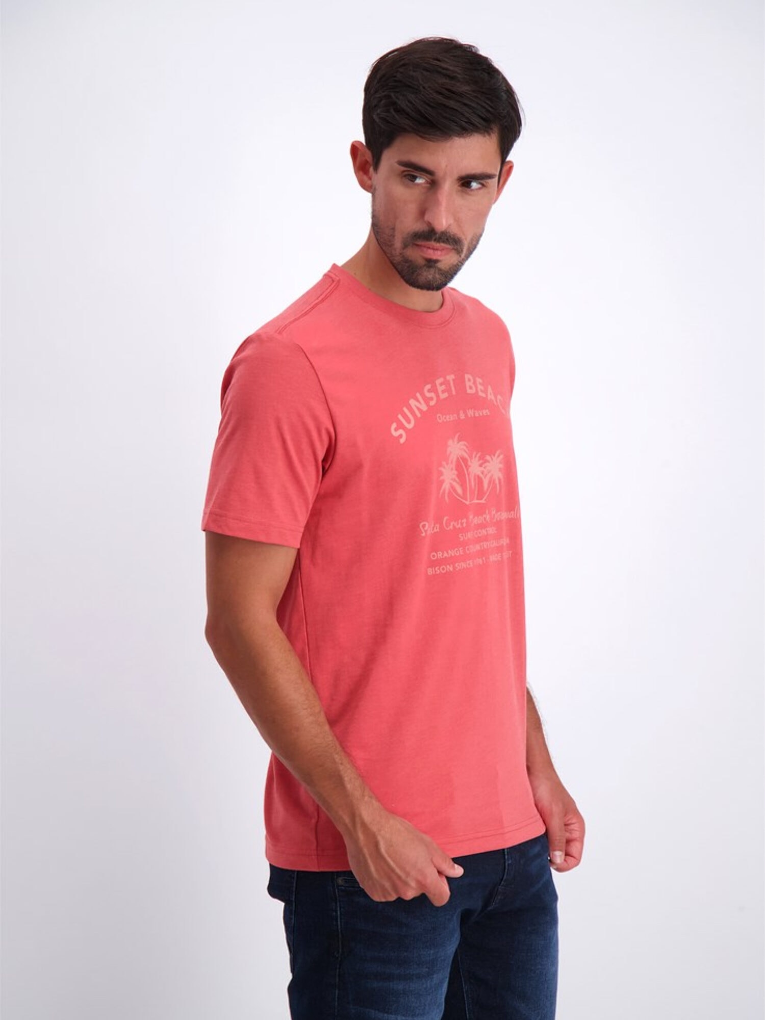 Bison T-shirt 80-400013 Red