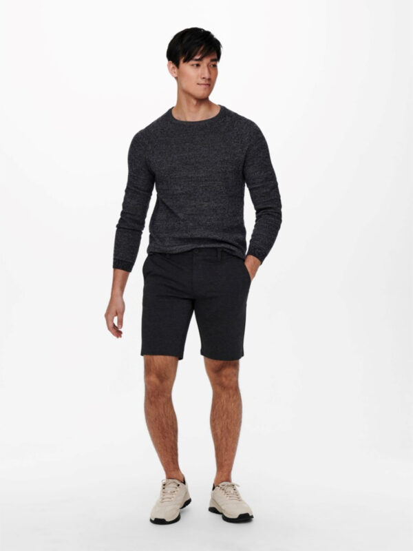 Only & Sons Mark Shorts Dark Grey Melange