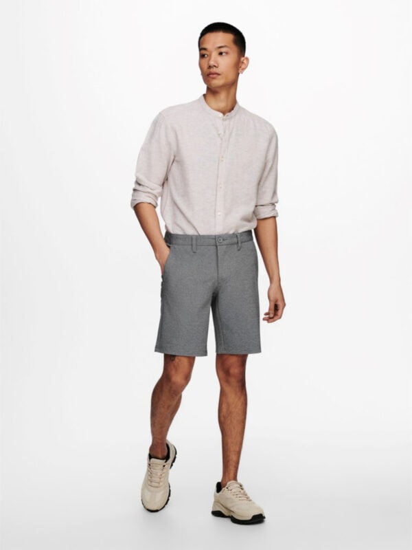 Only & Sons Mark Shorts Medium Grey Melange